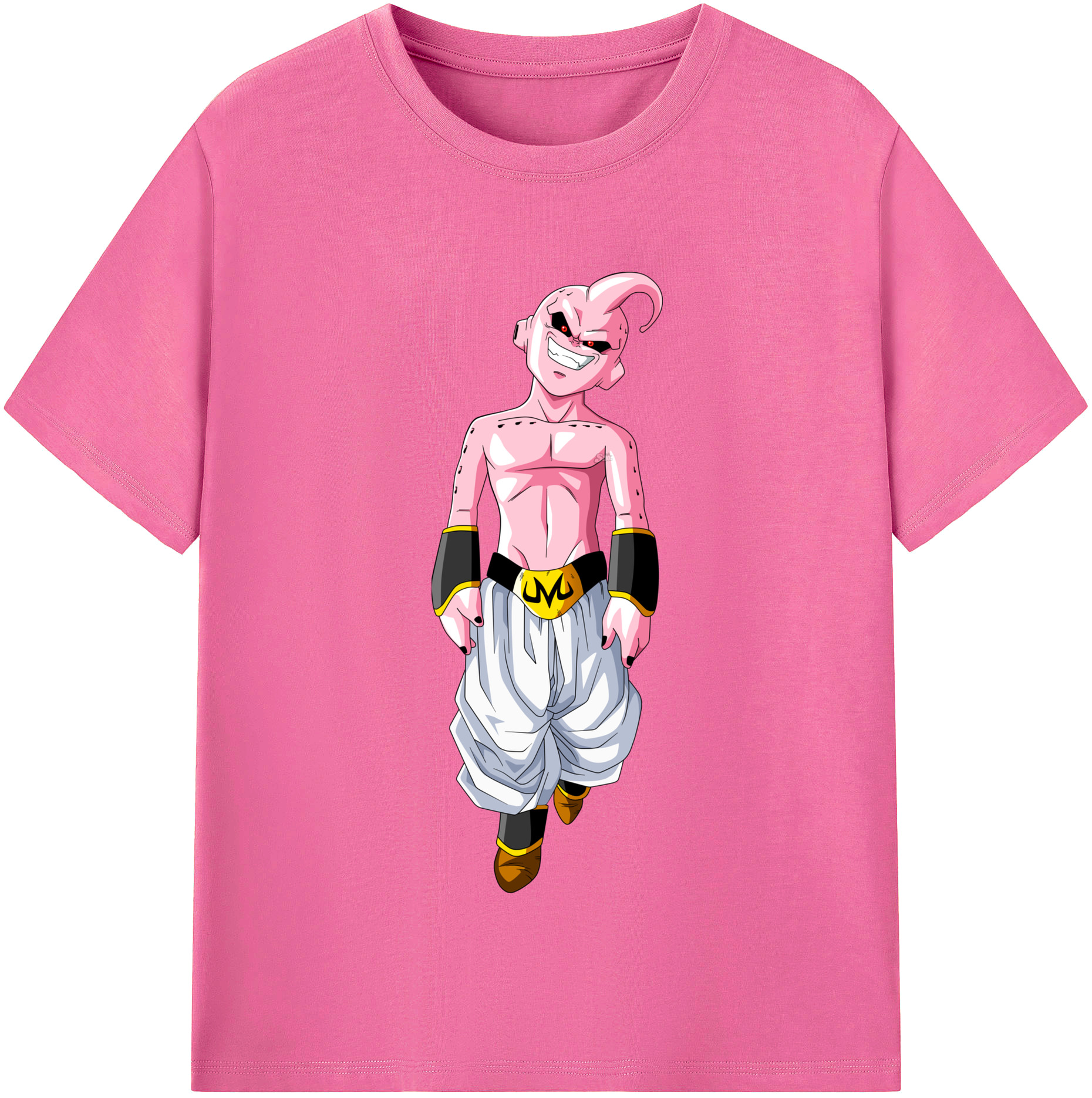 （画像用） ドラゴンボール 魔人ブウ DRAGON BALL Majin Buu レディースカジュアルプリントTシャツ（綿100％）